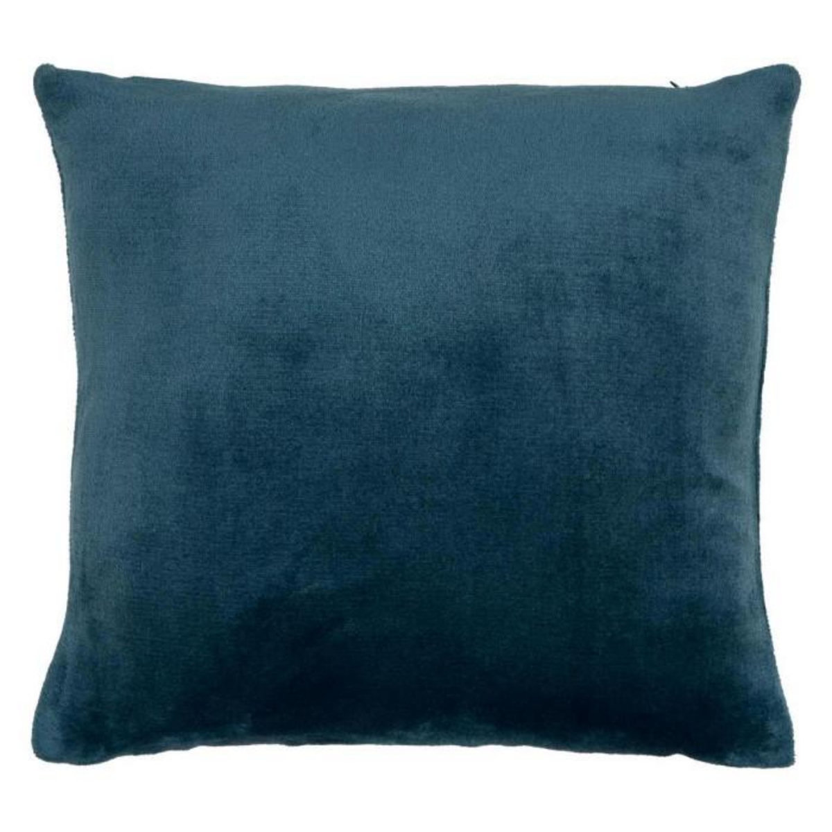 ATMOSPHERA Coussin en Flanelle Uni  Ollis  38x38cm Bleu Égéen
