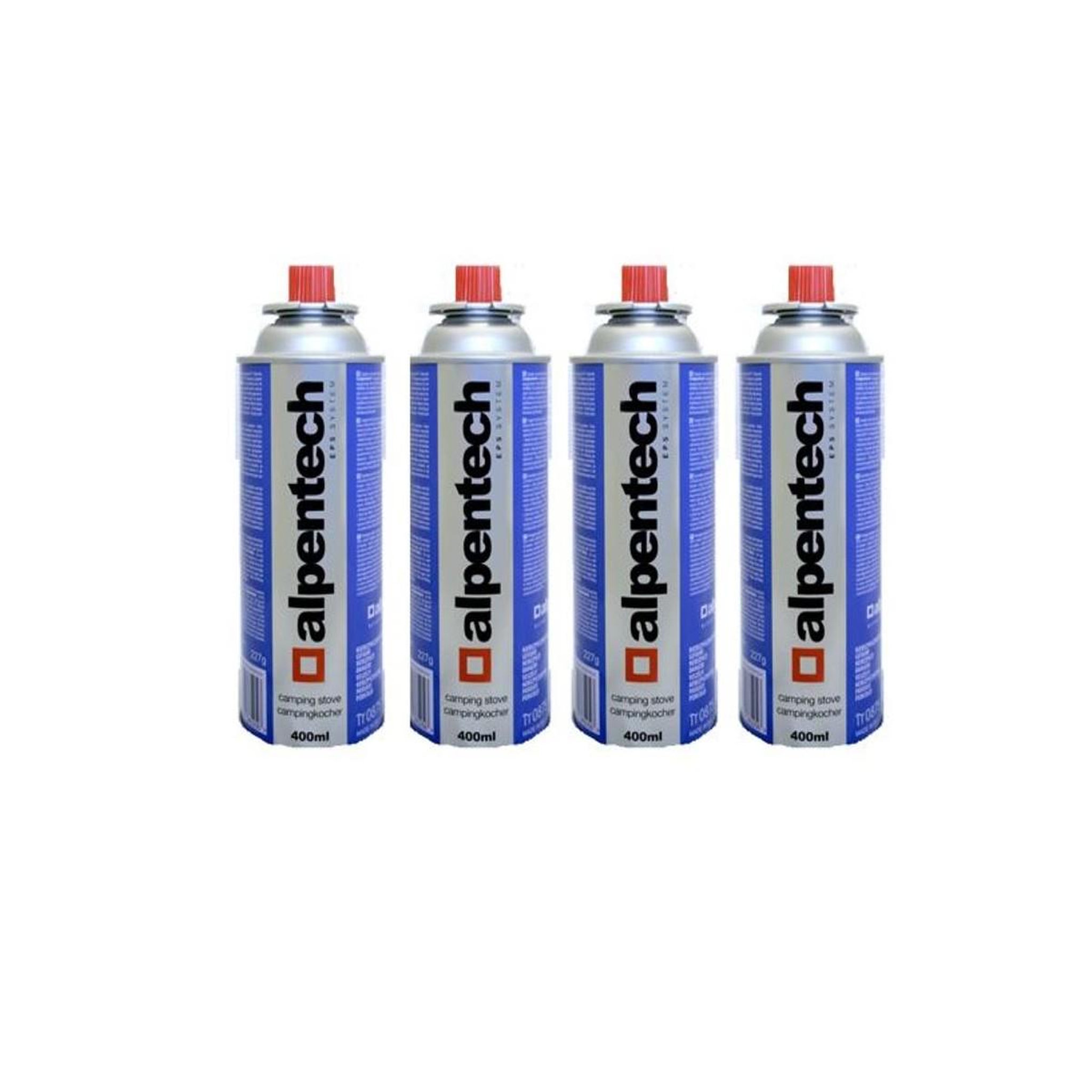 Voir la diapositive 1 : ALPENTECH Pack de 4 Cartouches de gaz 250g butane Camping Butane ALPENTECH