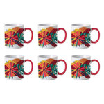 Paris Prix Lot de 6 Mugs en Céramique  Paradis Exotique  30cl Multicolore