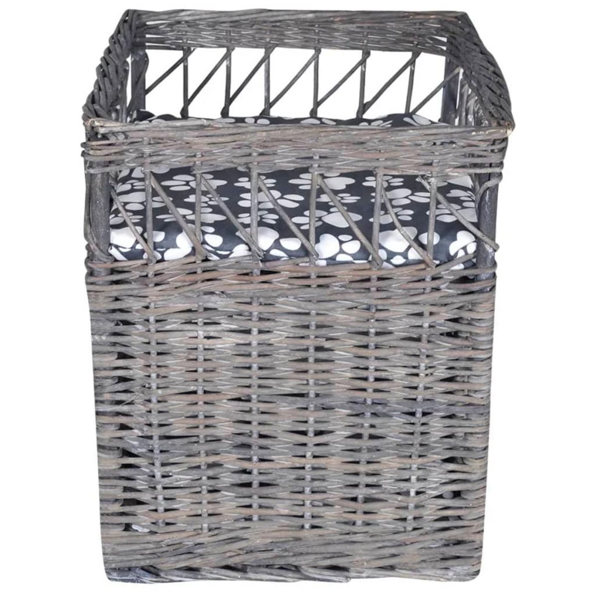 VIDAXL Arbre/maison/lit a chat avec coussin Saule Carre