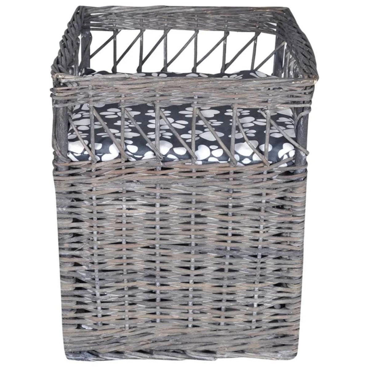 VIDAXL Arbre/maison/lit a chat avec coussin Saule Carre