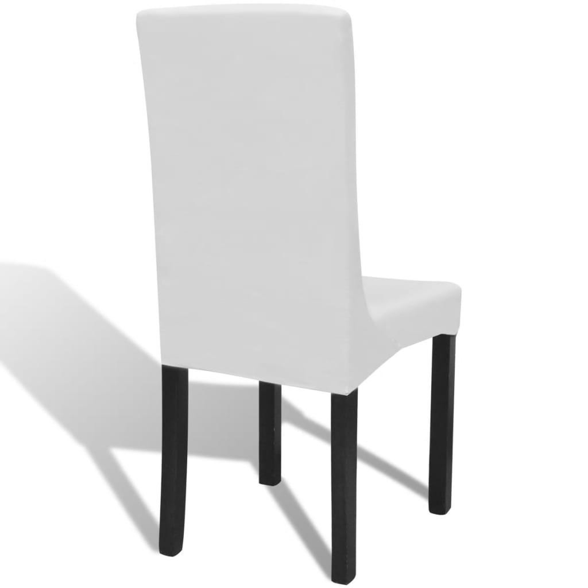 Voir la diapositive 4 : VIDAXL Housses extensibles de chaise 6 pcs Blanc