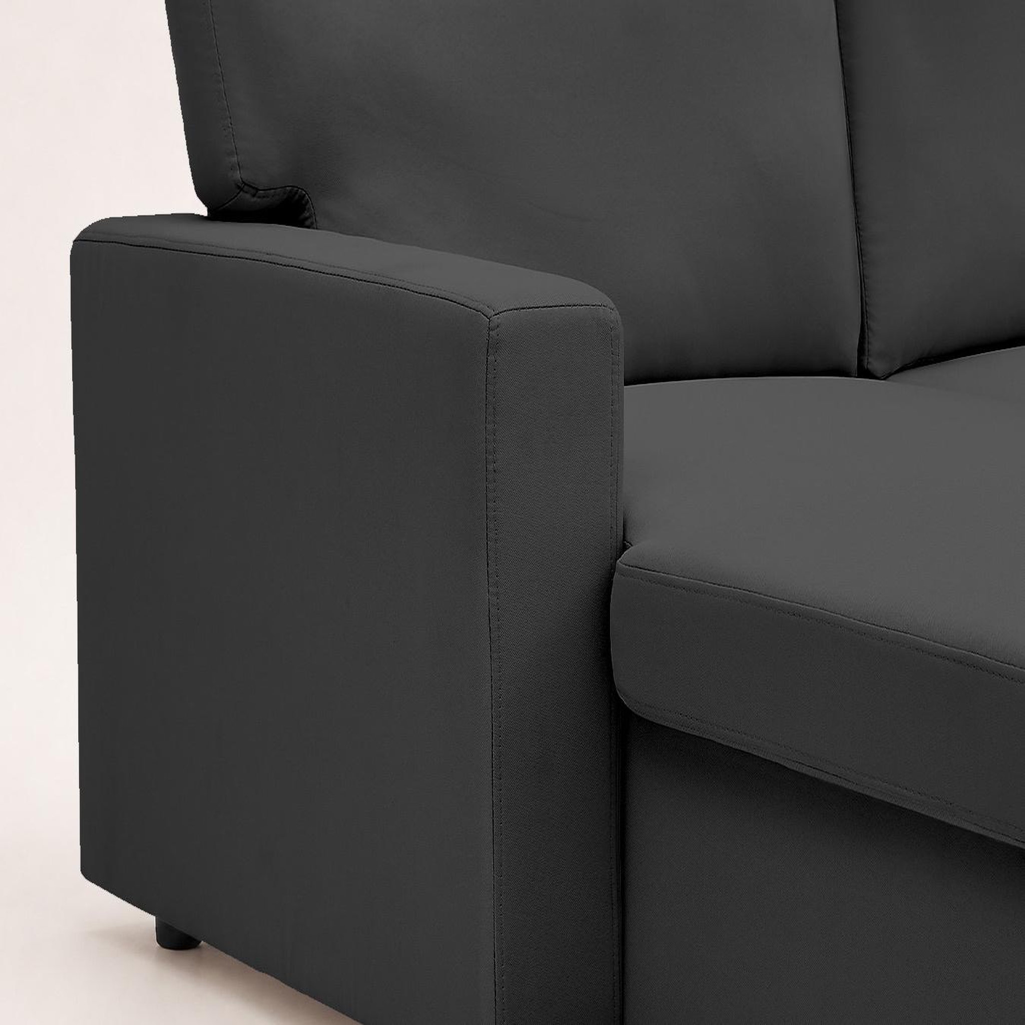 Voir la diapositive 6 : BEST MOBILIER Meiya - canapé d'angle réversible 4 places convertible avec coffre en tissu