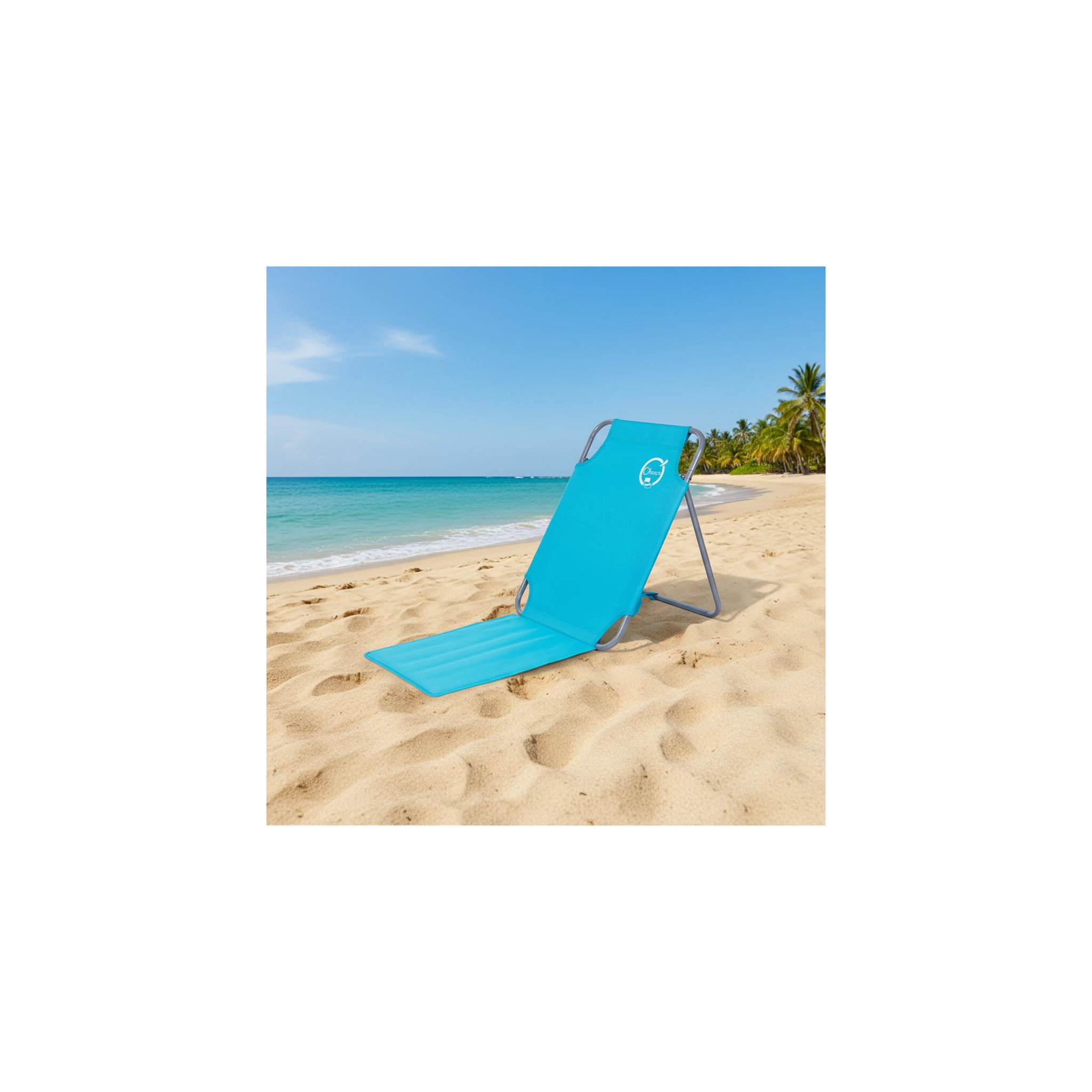 Voir la diapositive 6 : O'Beach Lot de 2 chaises dossiers de plage pliables - o'beach - dimensions : 45 x 163 x 44 cm