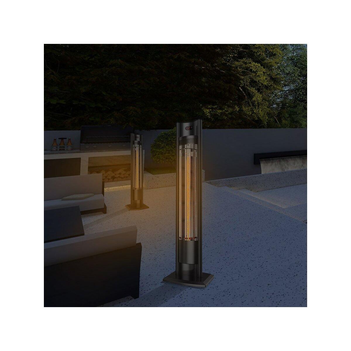 Habitat et Jardin Chauffage électrique radiant  Tornado  - 2000W - Noir