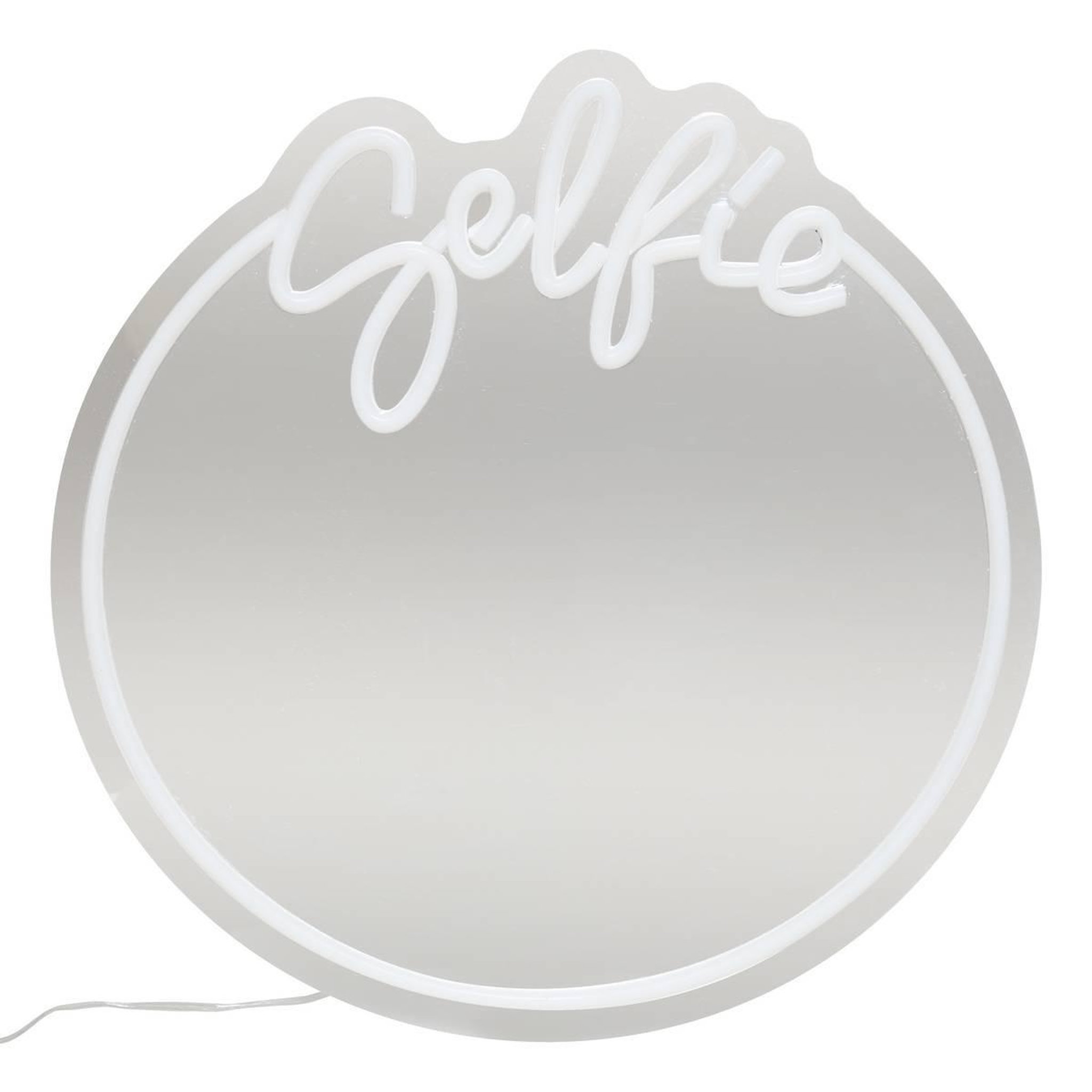 ATMOSPHERA Miroir néon led  selfie  35cm multicolore