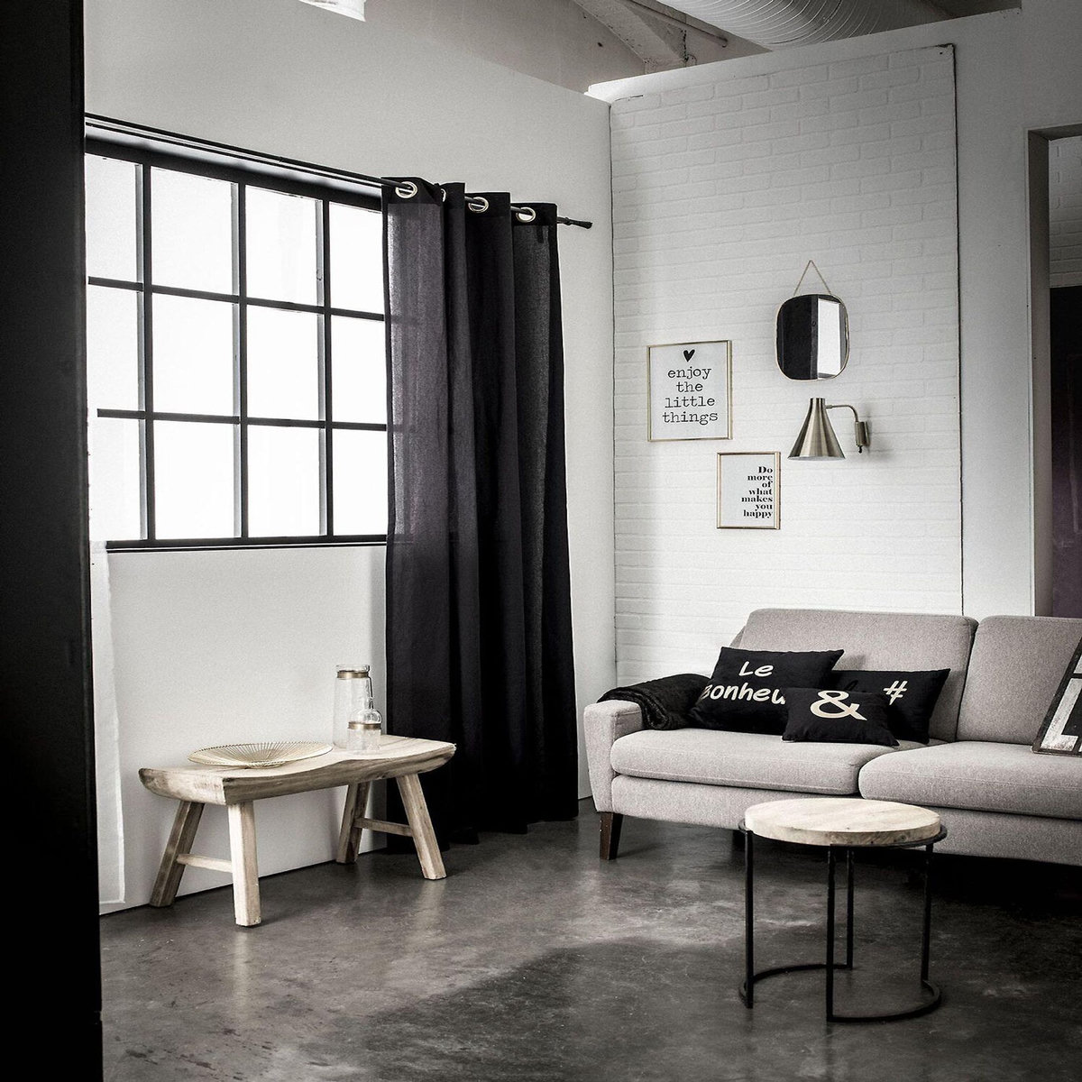 Home collection Rideau, 100% coton, finition oeillets