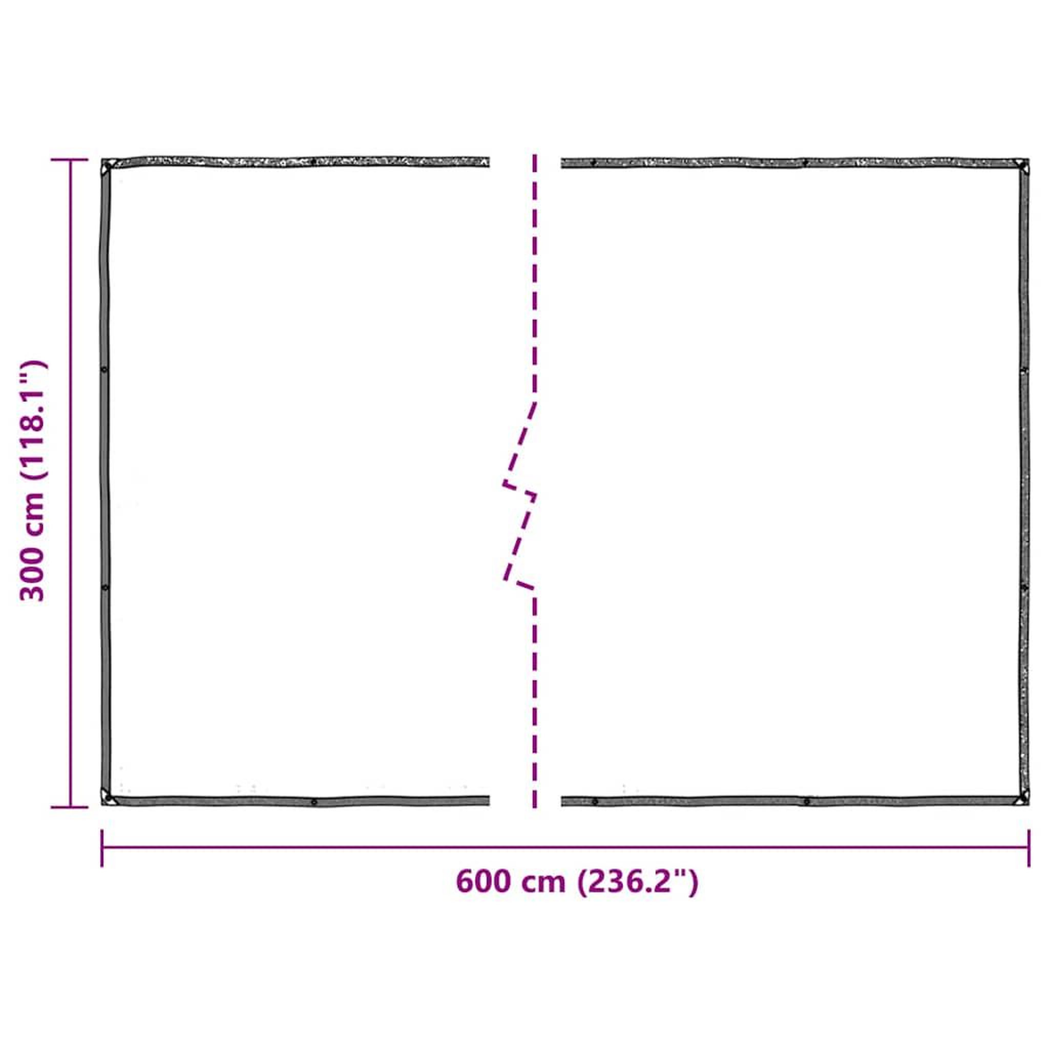 Voir la diapositive 6 : VIDAXL Housse de protection plantes avec œillets 3x6 m polyethylene