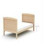 Voir la diapositive 5 : AT4 Lit bébé évolutif avec matelas ESSENTIEL 60 x 120 cm en bois