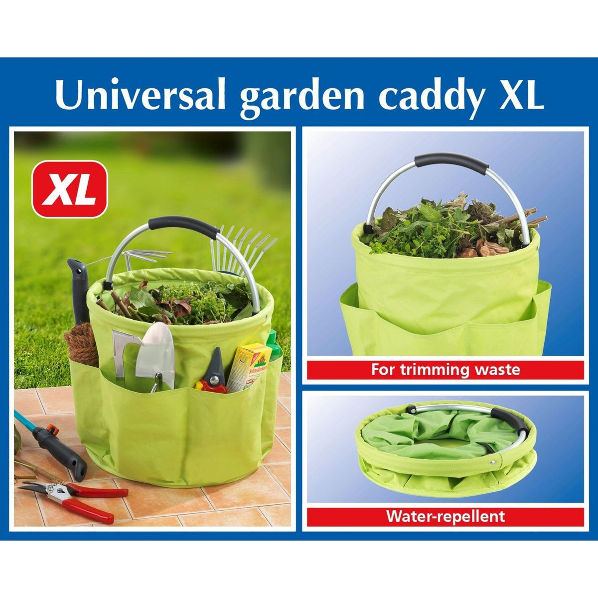 Wenko Sac de transport XL pour ustensiles de jardinage - Vert