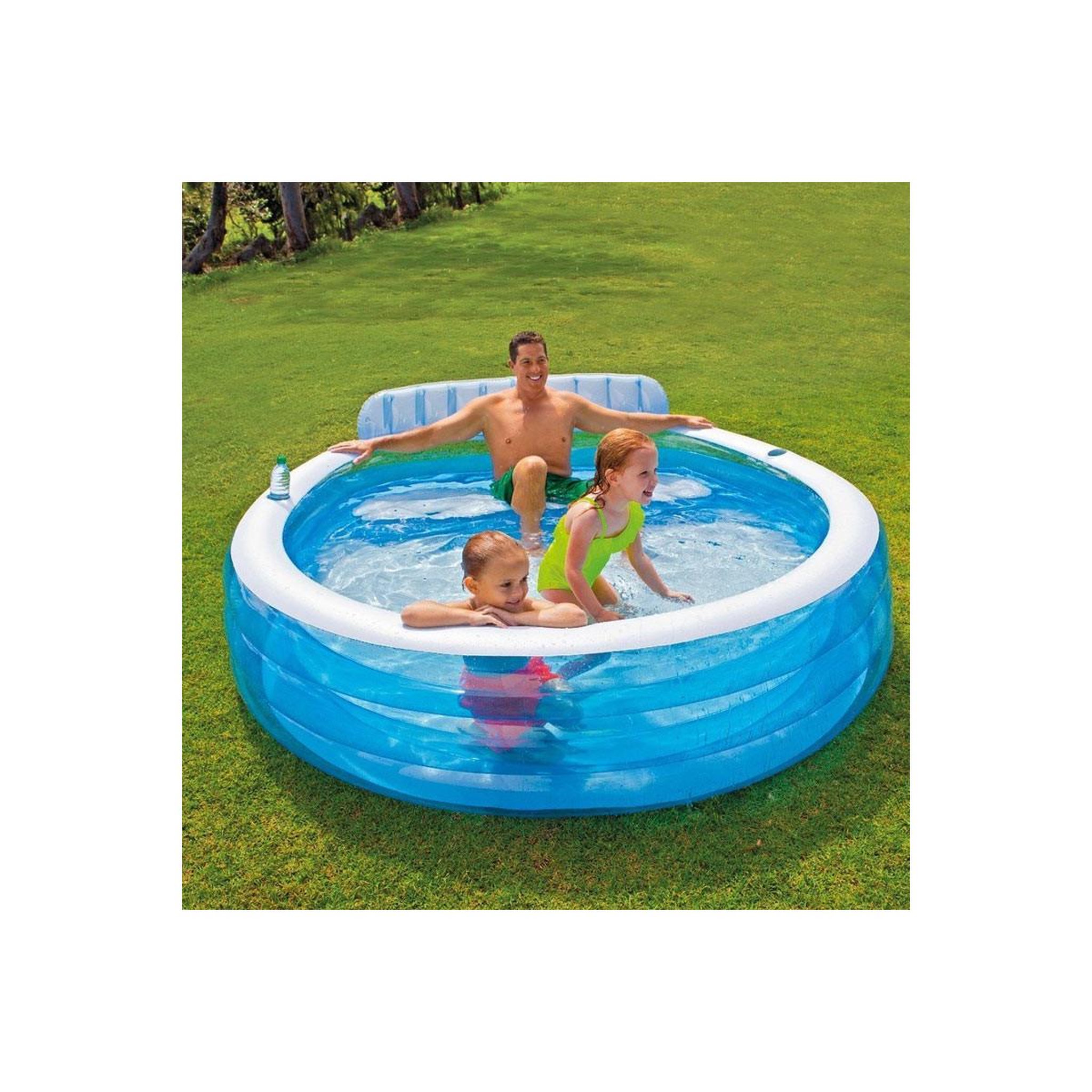 Voir la diapositive 2 : INTEX Piscine enfant  aqua  224cm bleu