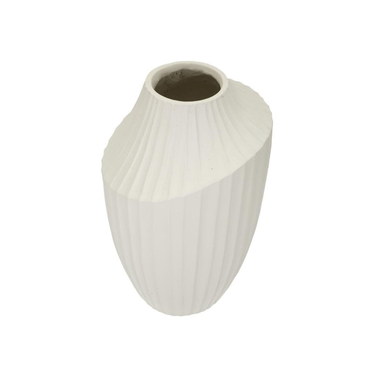 Paris Prix Vase Design Rainuré  Ice  38cm Crème