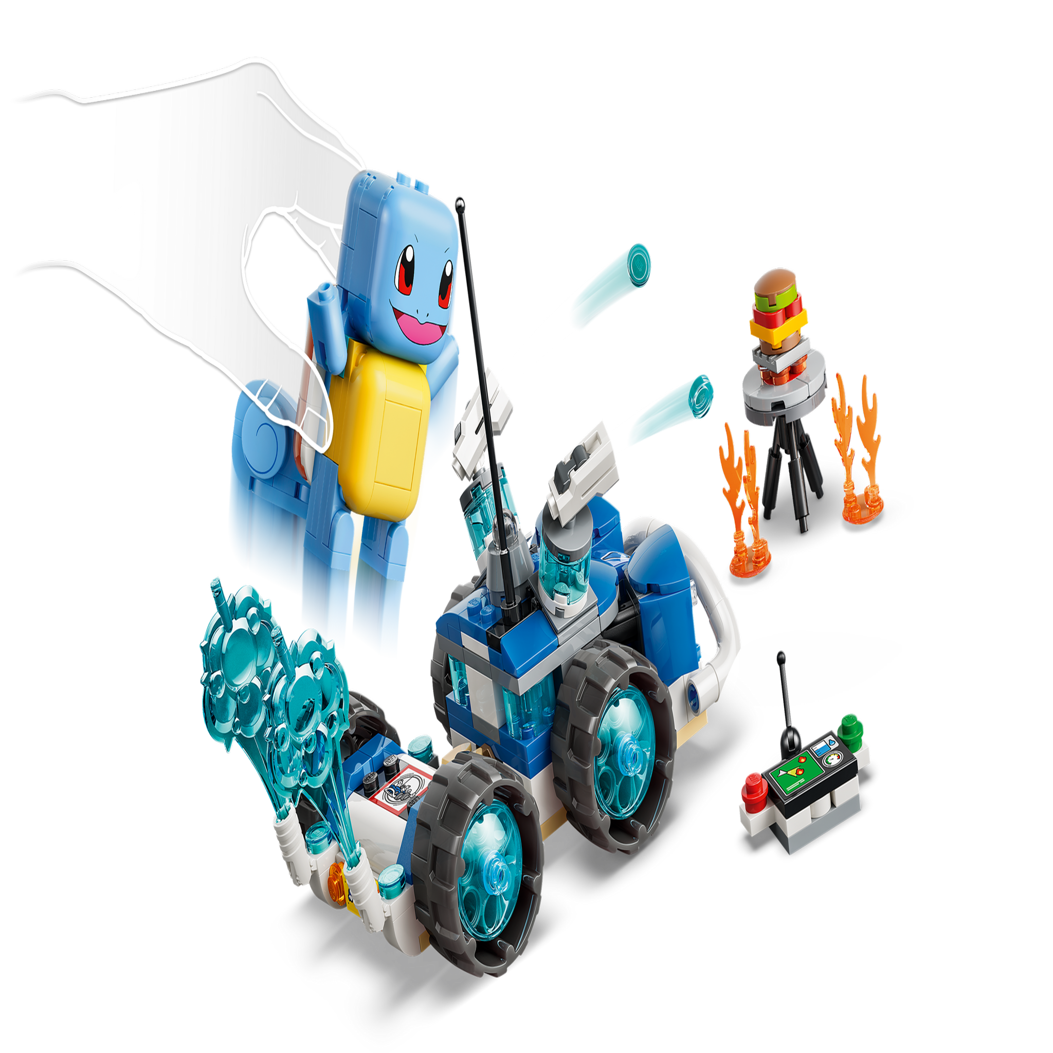 Voir la diapositive 4 : LEGO Lego pokémon 72156 l'aventure de carapuce avec buggy  dès 7 ans