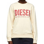 DIESEL Sweat Beige Femme Diesel Fangs. Coloris disponibles : Beige