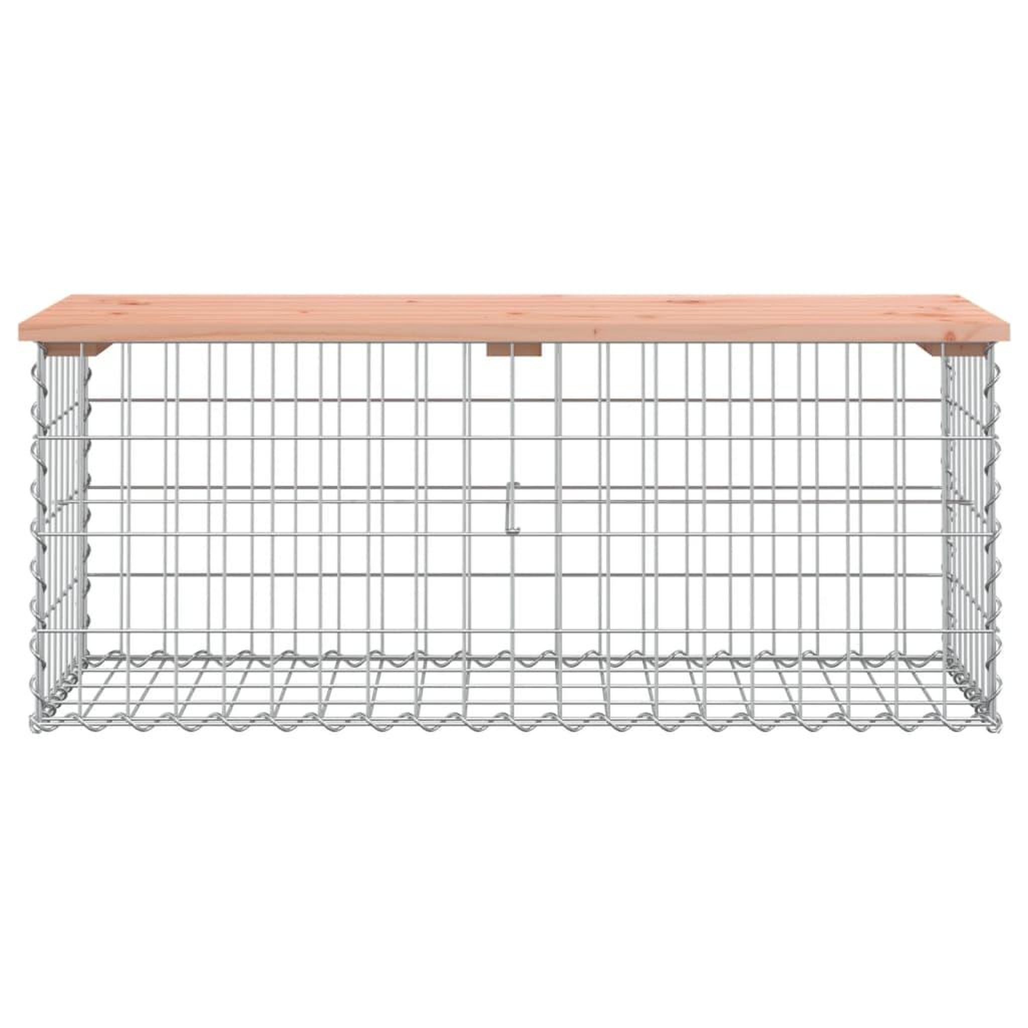 Voir la diapositive 3 : VIDAXL Banc de jardin design gabion 103x44x42cm bois massif de douglas