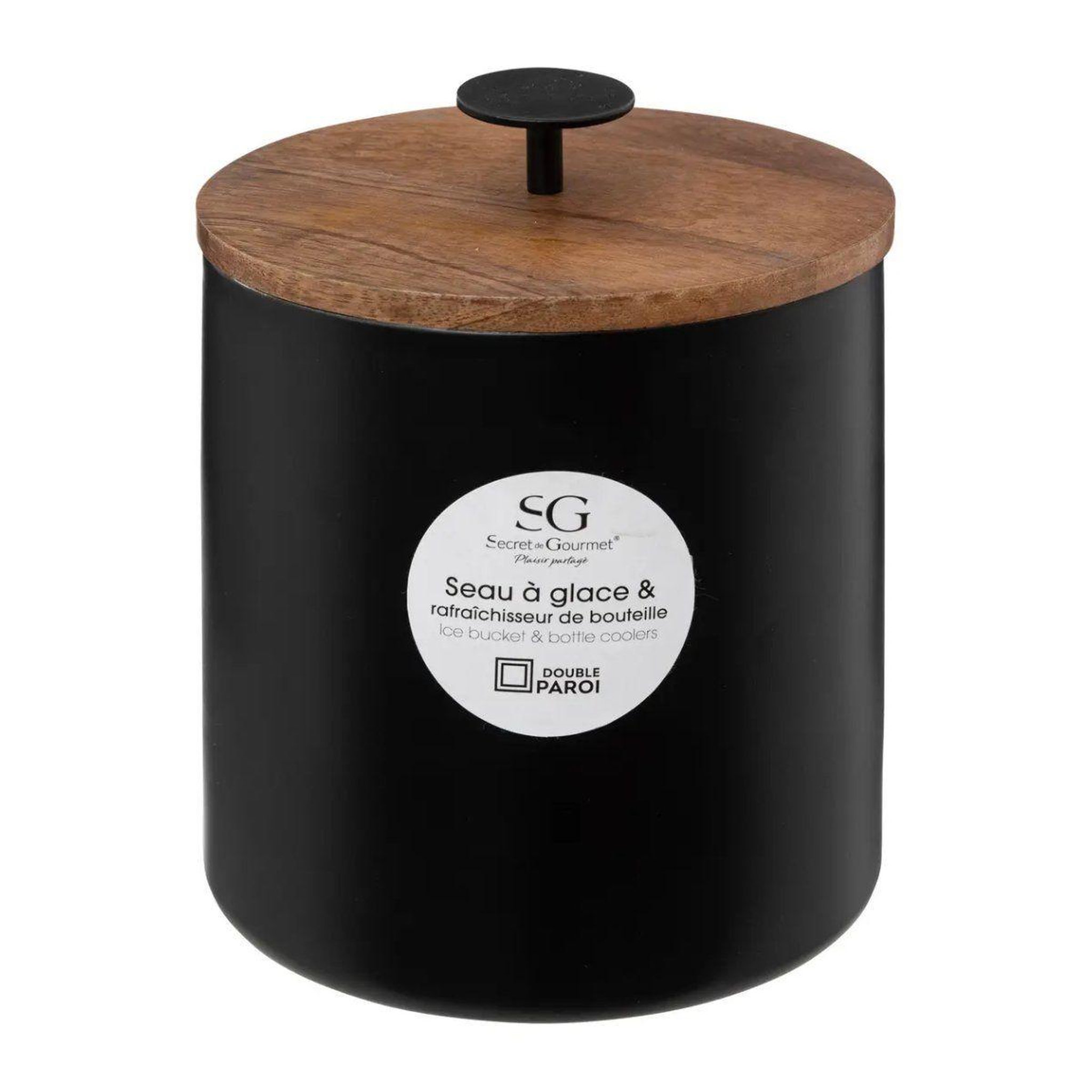 Voir la diapositive 3 : SECRET DE GOURMET Seau à Glace  Café  19cm Noir