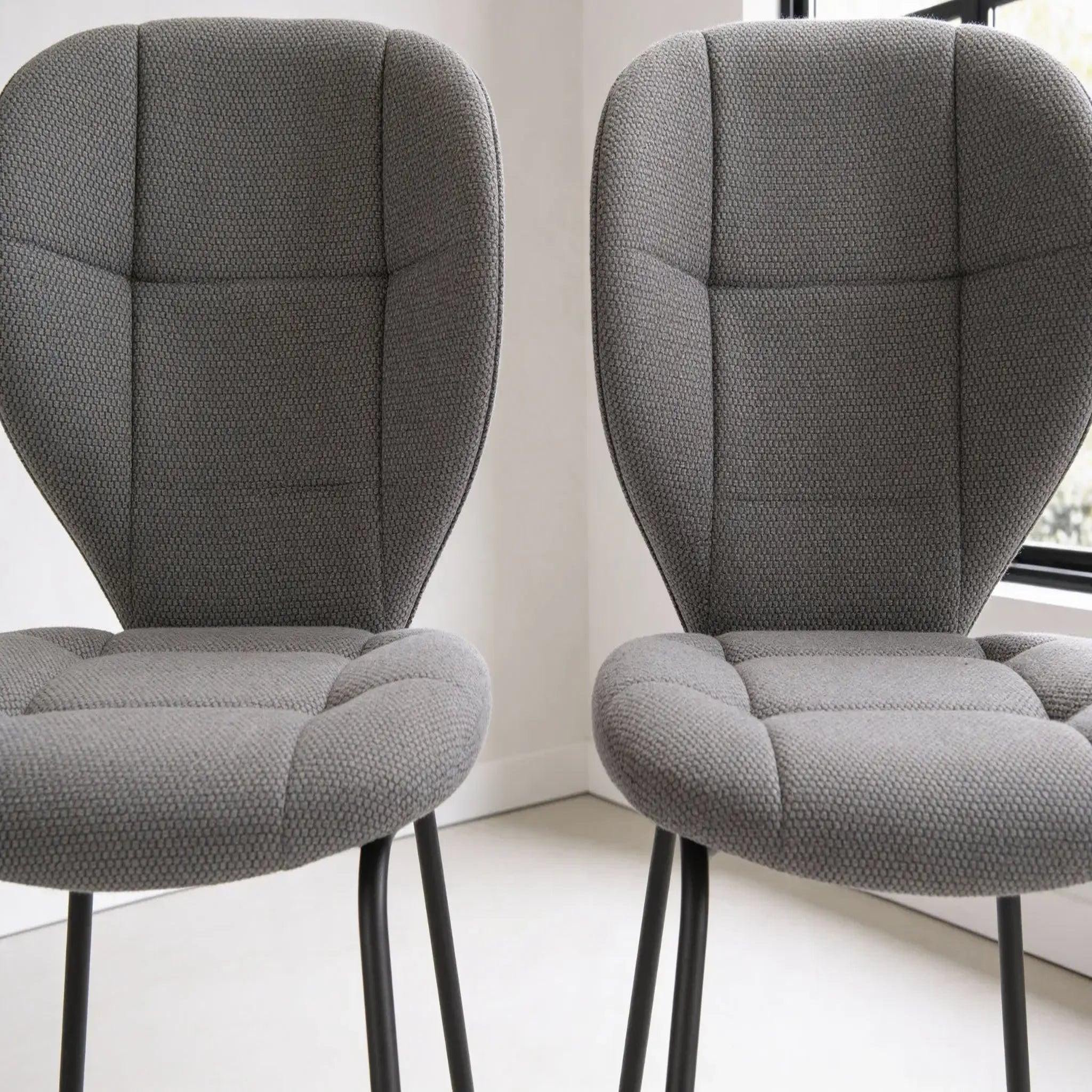 Voir la diapositive 4 : CASANOVA PARIS Porto - lot de 2 chaises pieds en métal noir