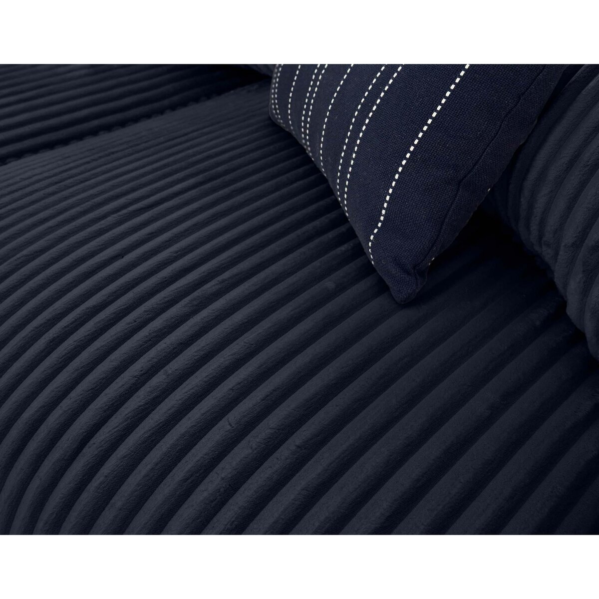 LISA DESIGN Garance - canapé d'angle réversible - 4 places - en velours côtelé grosses côtes