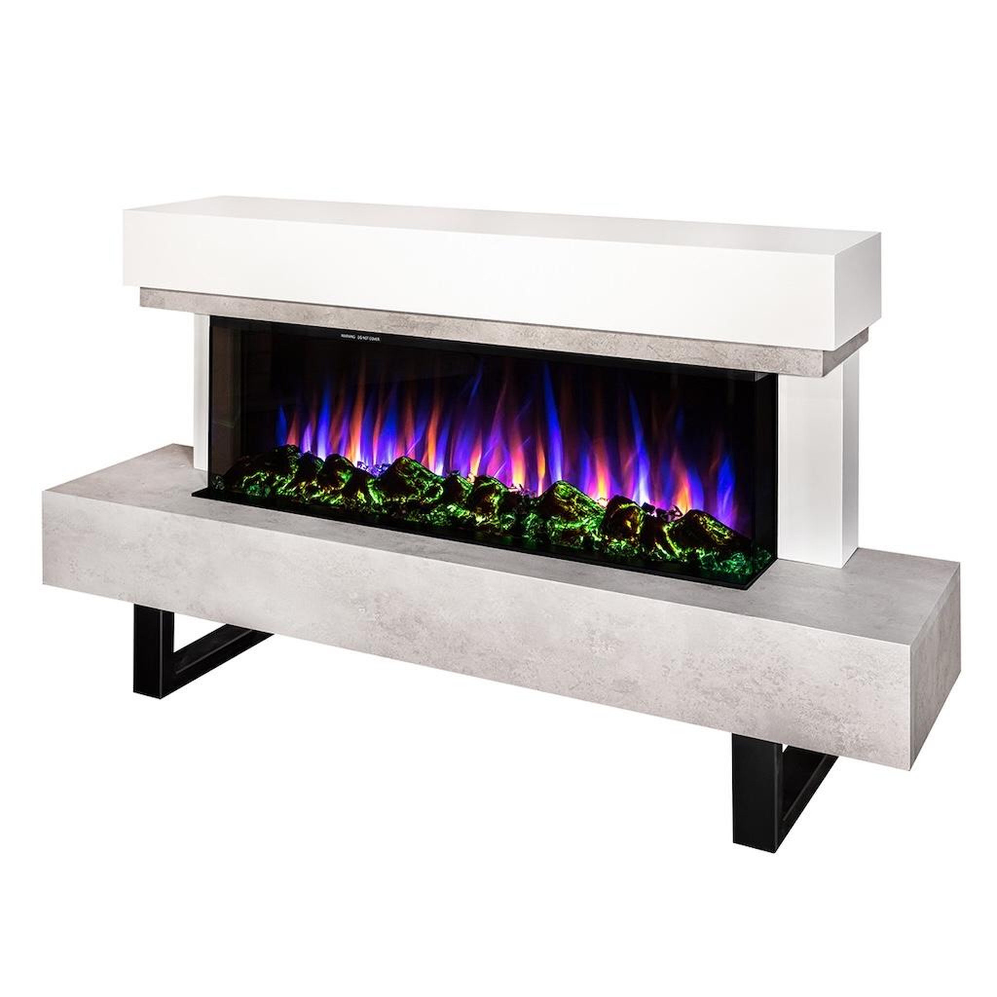ARTFLAME Cheminée électrique - monro & dalas - 1500 w - 30 flammes - thermostat - télécommande