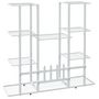 Voir la diapositive 5 : VIDAXL Jardiniere 94,5x25x89 cm Blanc Fer