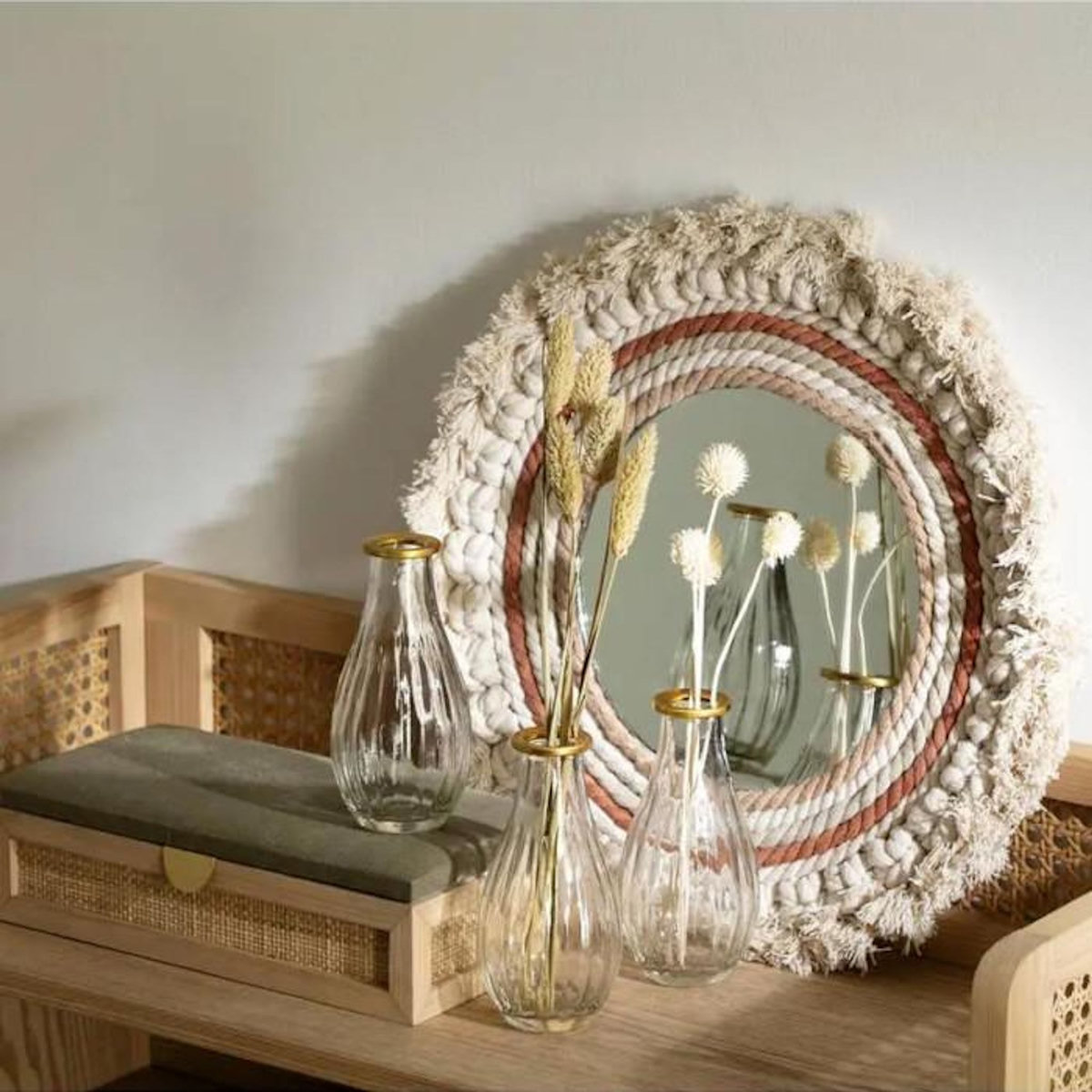 ATMOSPHERA Lot de 3 Soliflores  Wonderly  14cm Transparent