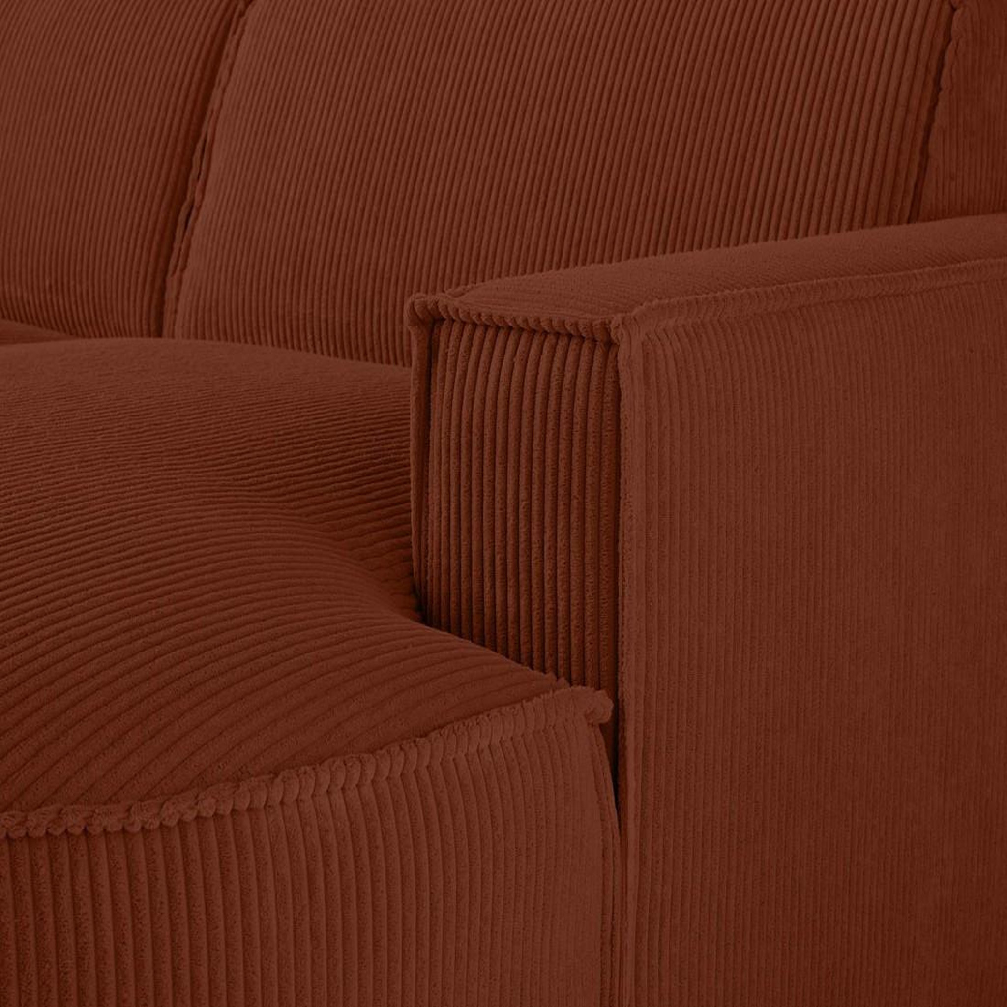 Voir la diapositive 5 : LISA DESIGN Spiaggia - canapé d'angle droit - 5 places - en velours côtelé