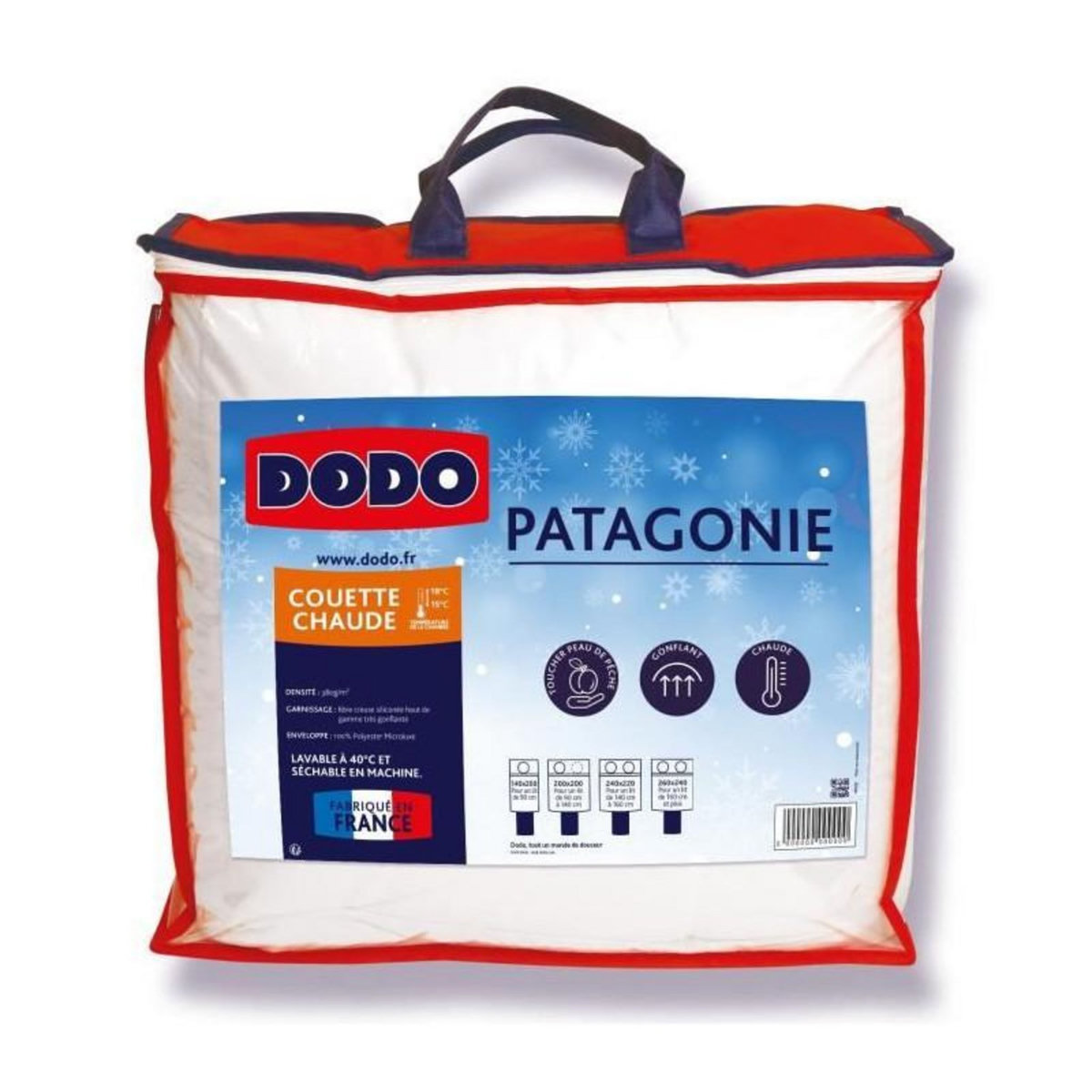 DODO DODO Couette chaude Patagonie blanc - 200x200 cm