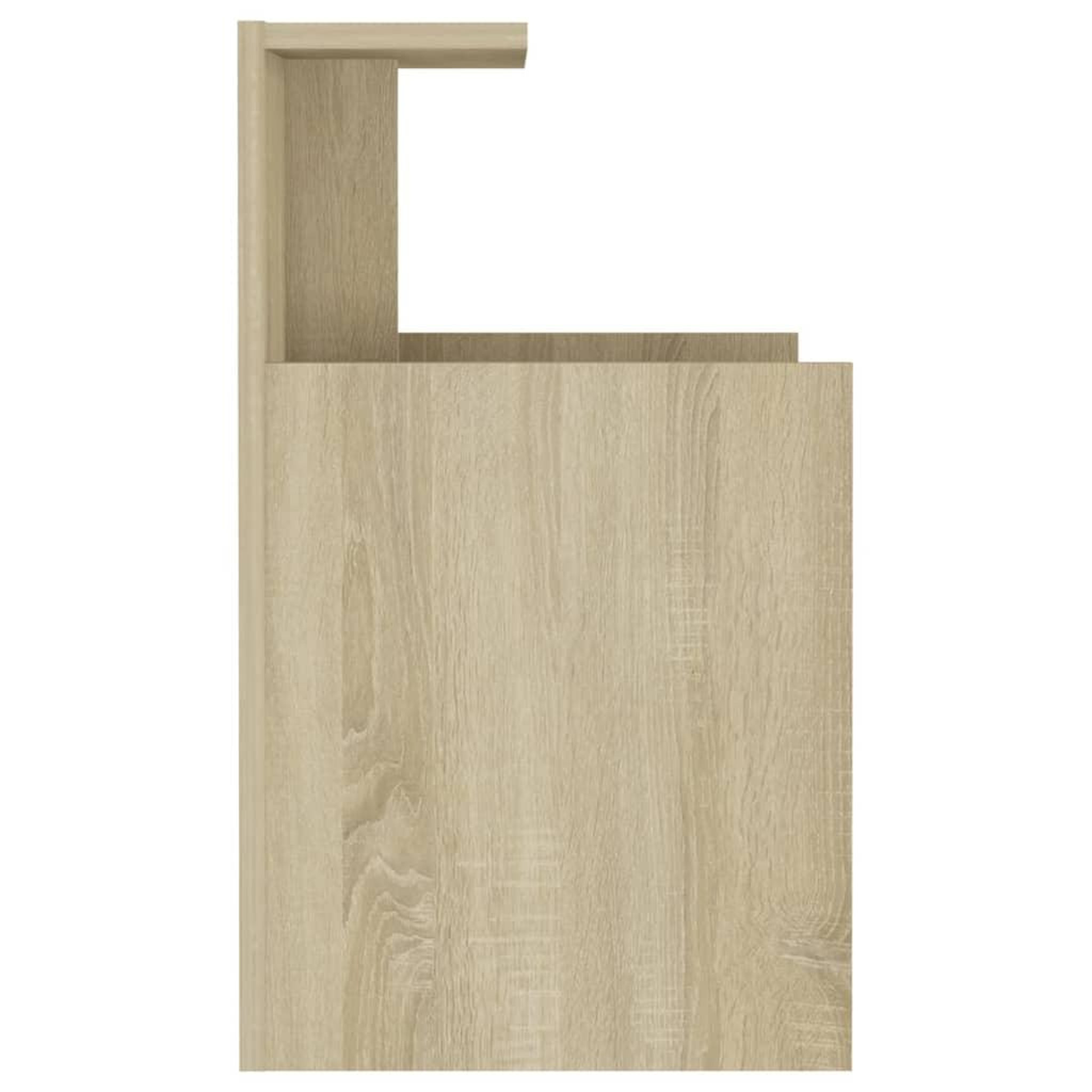 Voir la diapositive 4 : VIDAXL Table de chevet Chene sonoma 40x35x60 cm Agglomere