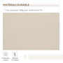 Voir la diapositive 5 : OUTSUNNY Store banne manuel rétractable aluminium polyester imperméabilisé 3,5L x 2,5l (avancée) m beige
