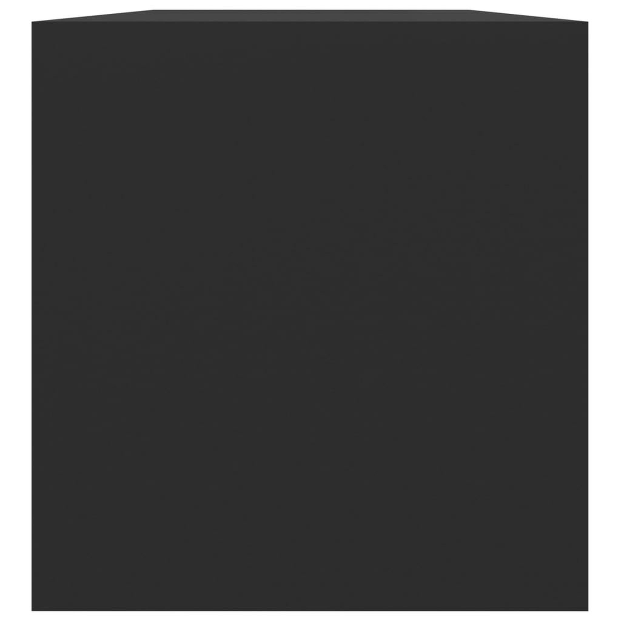 Voir la diapositive 4 : VIDAXL Boîte de rangement de vinyles Noir 71x34x36cm Bois d'ingenierie
