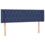 Voir la diapositive 2 : VIDAXL Tete de lit avec oreilles Bleu 163x16x78/88 cm Tissu