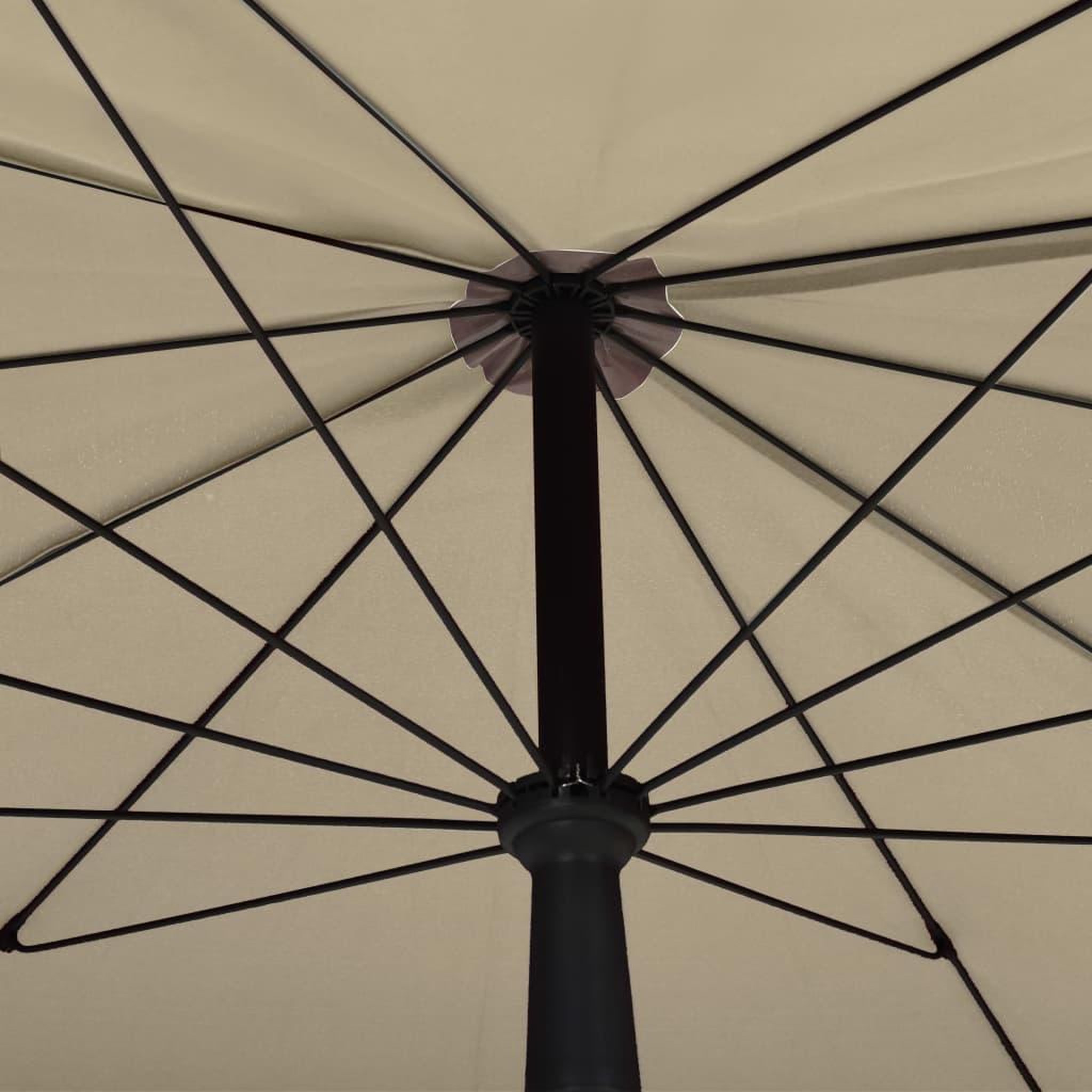 Voir la diapositive 5 : VIDAXL Parasol de jardin avec mat 200x130 cm taupe