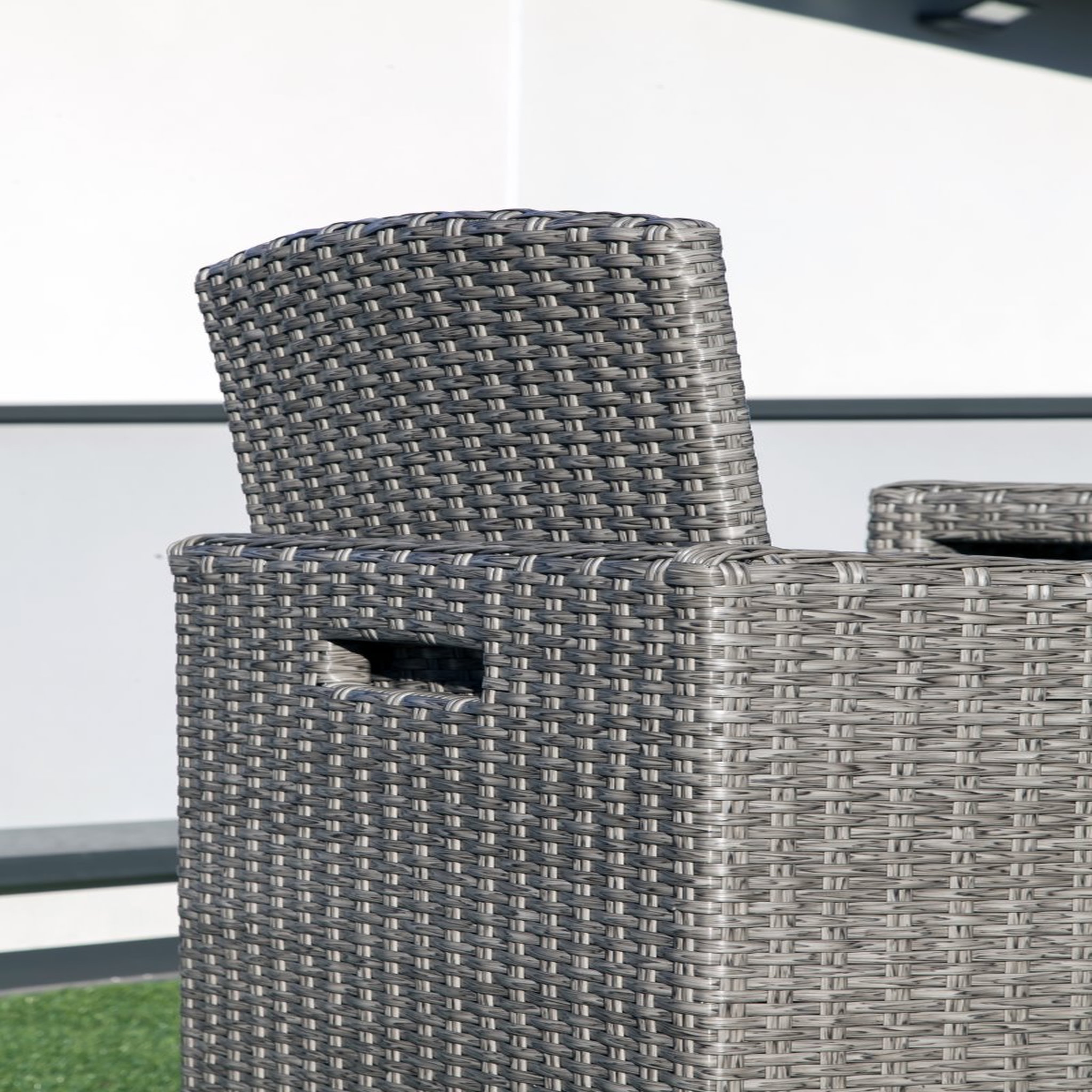 Voir la diapositive 5 : Salon de jardin encastrable 4 personnes LILAS