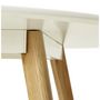 Voir la diapositive 5 : Paris Prix Table de Repas Scandinave  Pacio  90cm Blanc