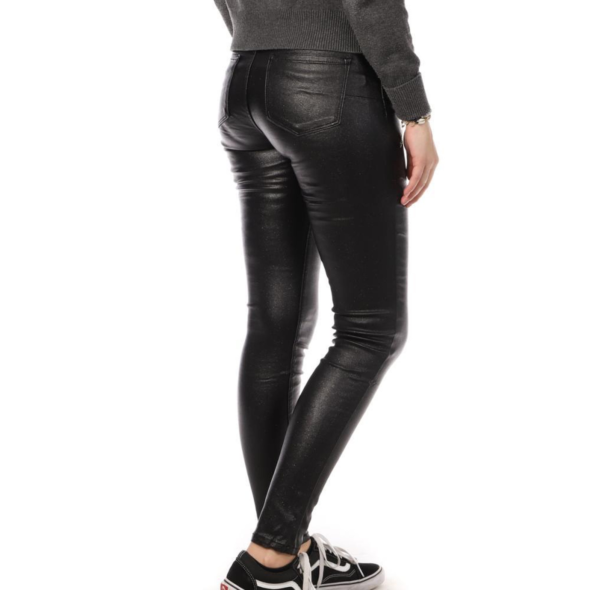 Voir la diapositive 2 : MONDAY PREMIUM Pantalon skinny enduit  Monday Premium Paillettes