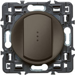 Legrand Celiane interrupteur simple lumineux graphite