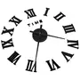 VIDAXL Horloge murale 3D Design moderne Noir 100 cm XXL