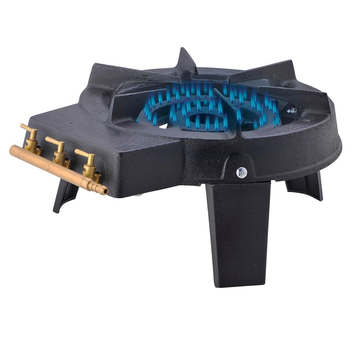 Réchaud à gaz fonte 1 brûleur 3 robinets