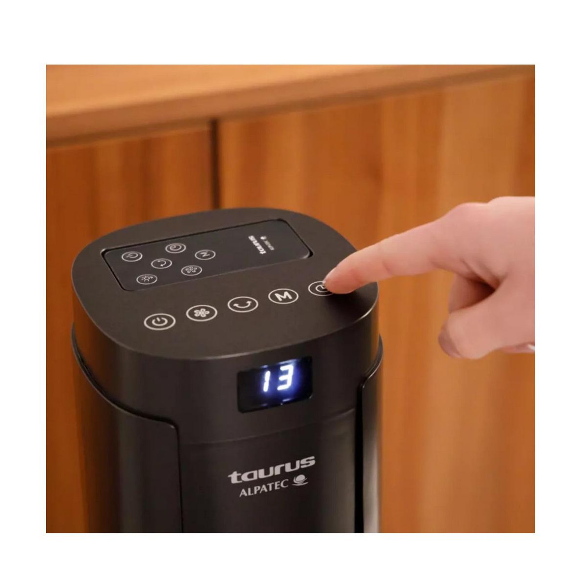 Voir la diapositive 5 : Taurus Alpatec Ventilateur colonne 50w 4 vitesses noir - fa009d