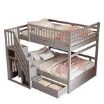 MERAX Lit superposé. Coloris disponibles : Gris, Blanc