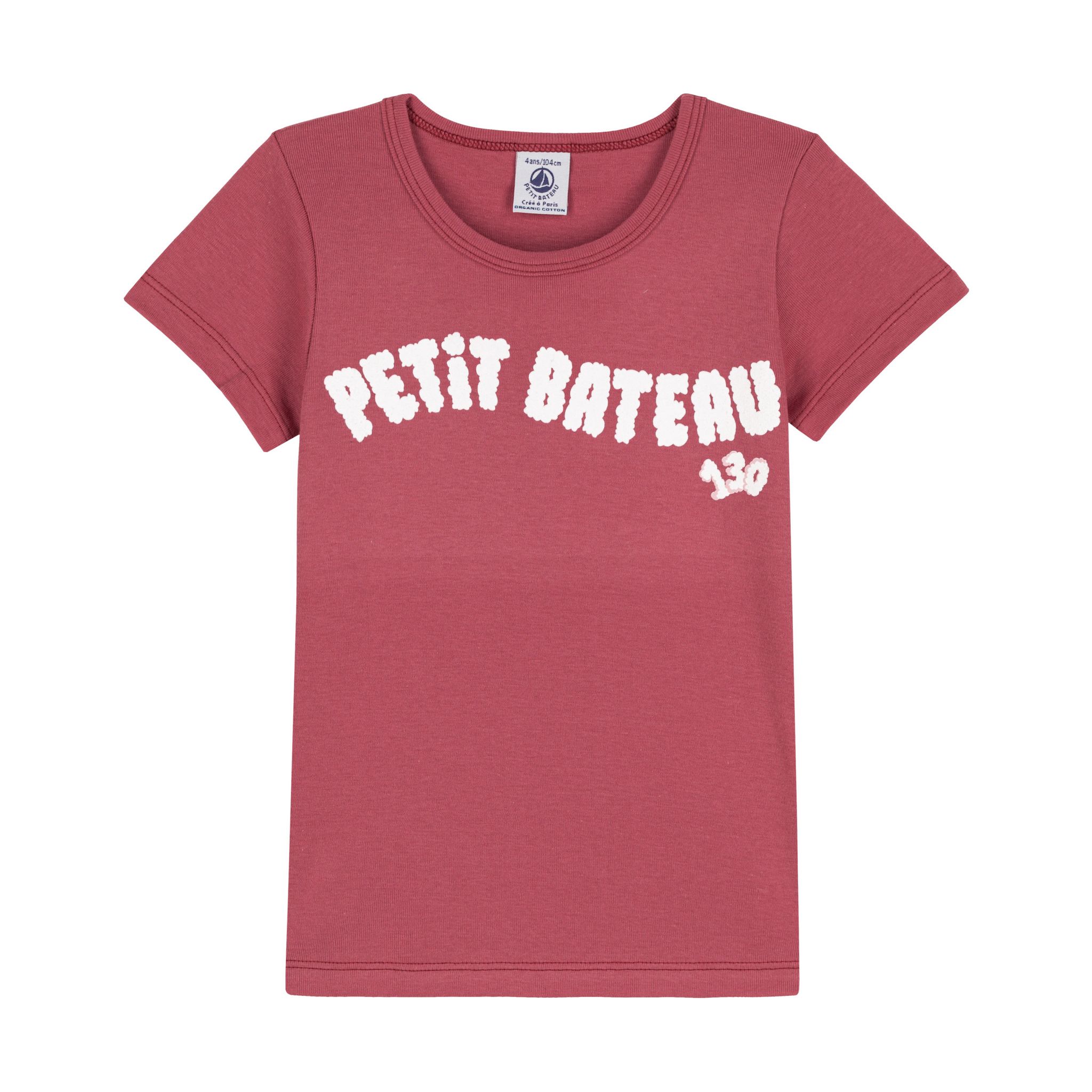 Petit Bateau Fille Lot De 2 T-shirts - Coton Bio Oeko-Tex - Manches Courtes Qualité Tee Shirt Garcon