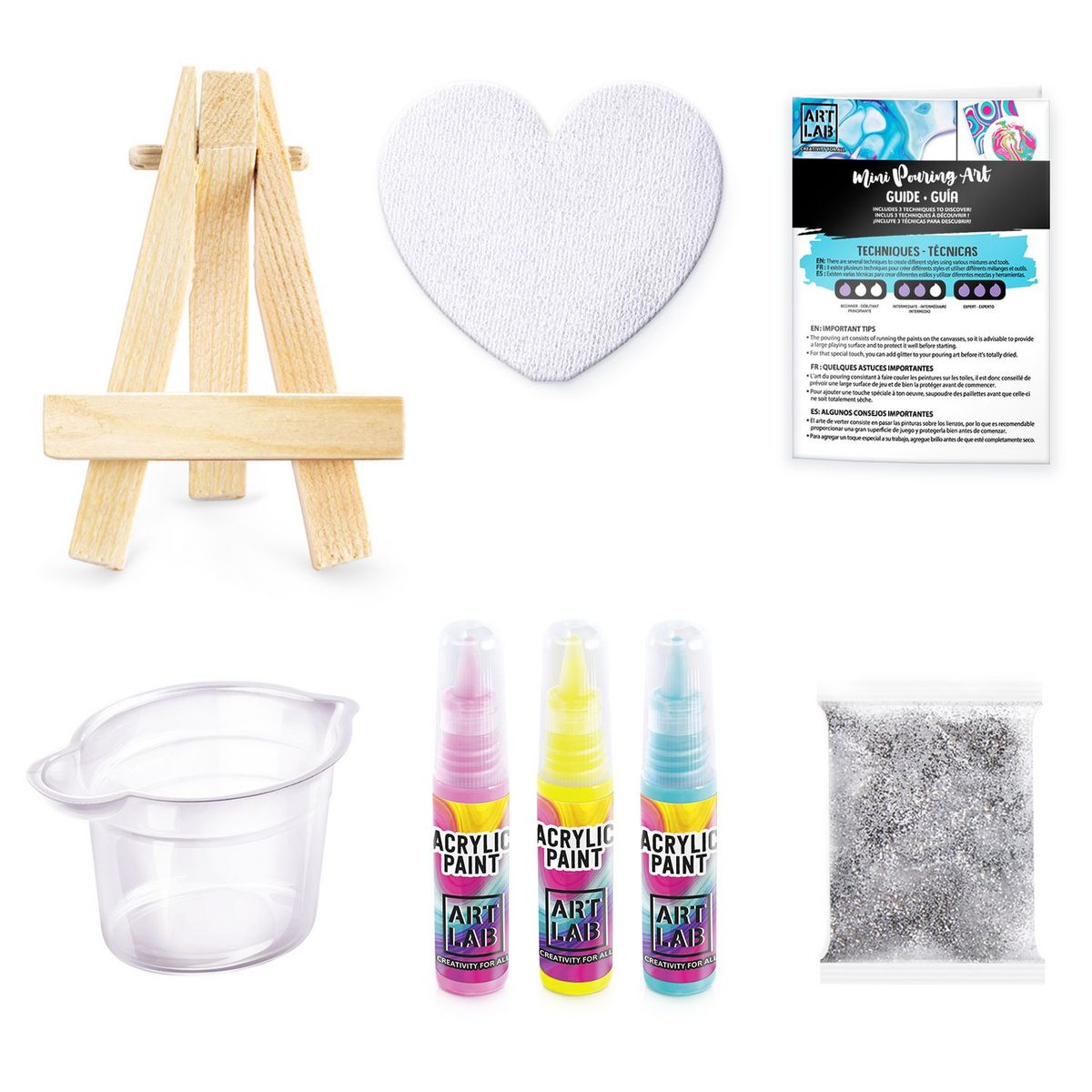 CANAL TOYS Kit Pouring paint mini chevalet