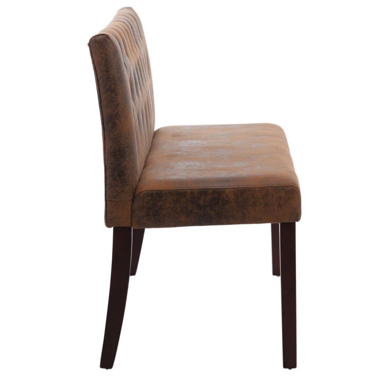 VIDAXL Banc 148,5 cm Marron Similicuir daim