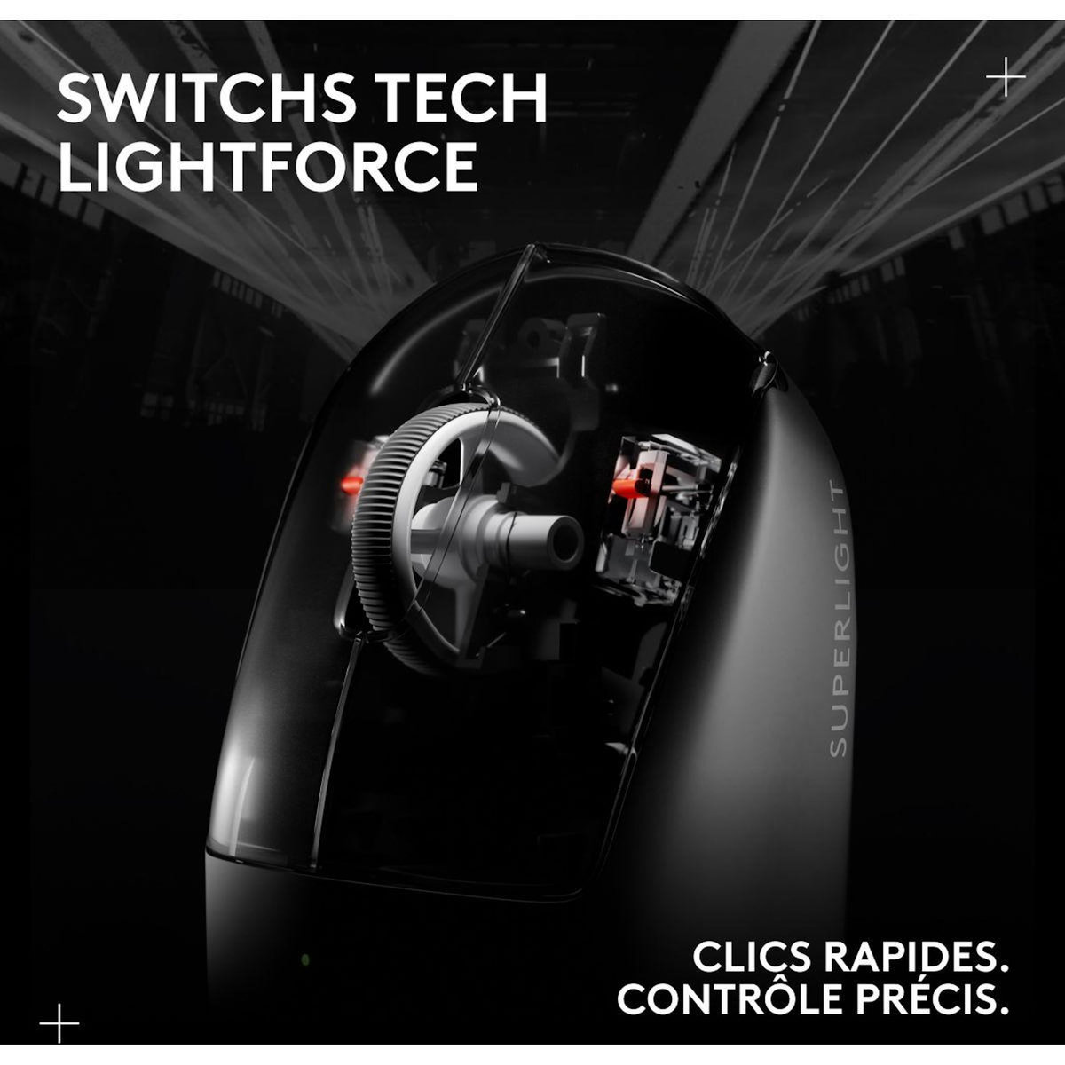 Logitech Souris Gamer Sans Fil G PRO X SUPERLIGHT 2 LIGHTSPEED Noir