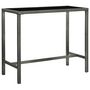 Voir la diapositive 3 : VIDAXL Ensemble de bar de jardin 7 pcs et coussins Resine tressee Gris