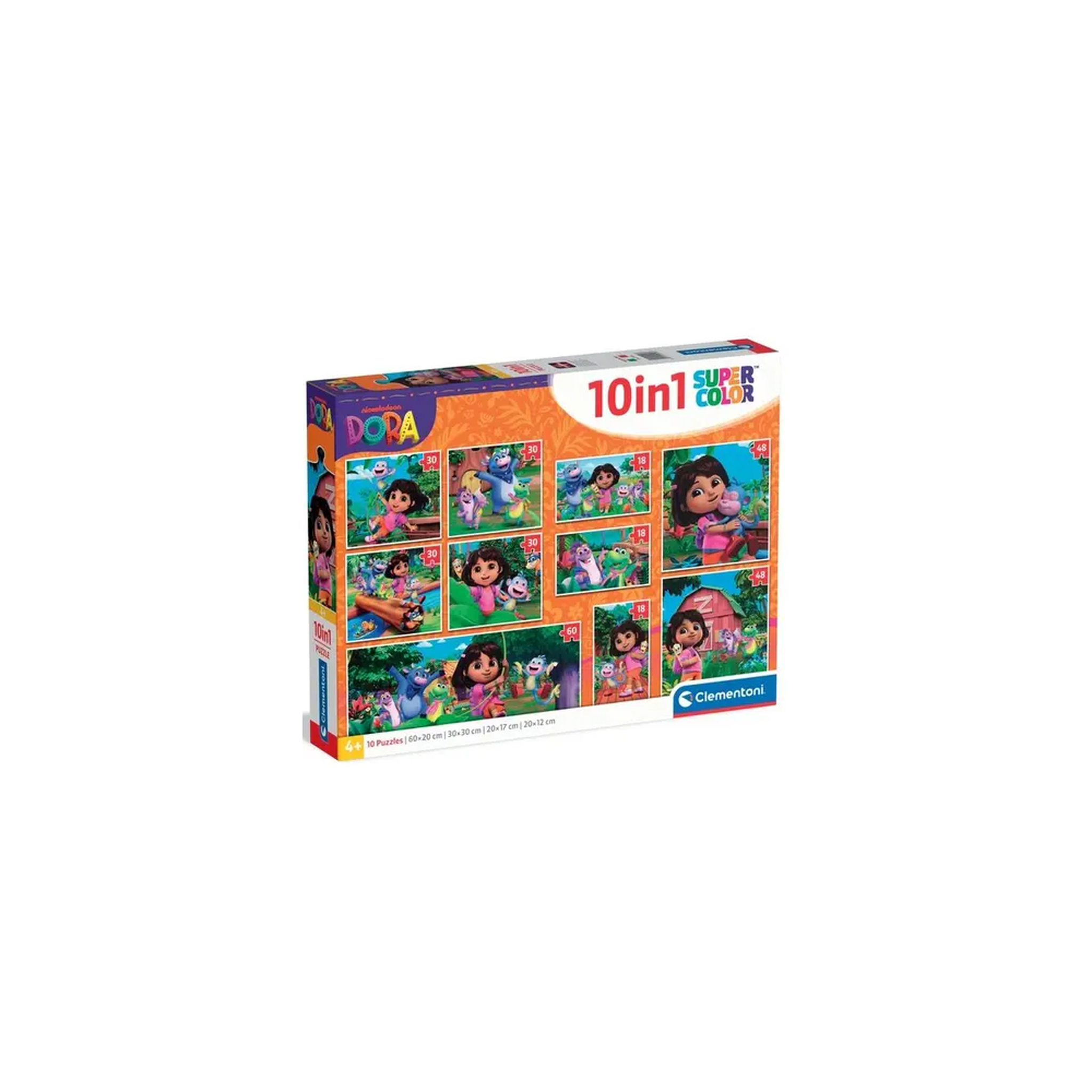 Voir la diapositive 1 : CLEMENTONI CLEMENTONI - Puzzle 10 en 1 - Dora