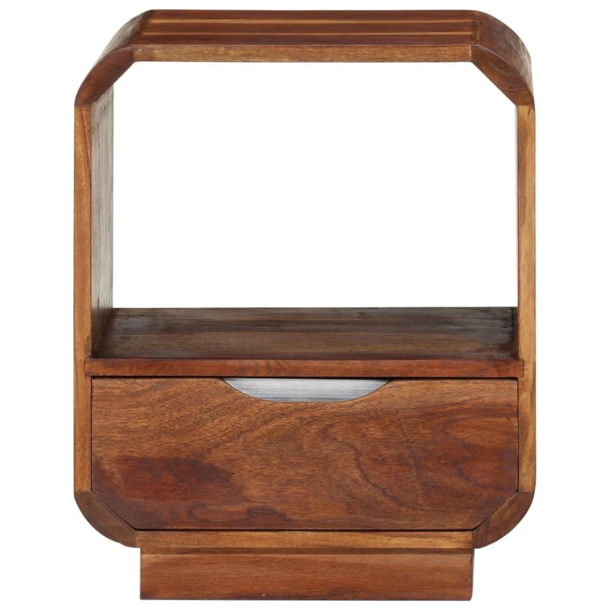 Voir la diapositive 4 : VIDAXL Table de chevet avec tiroir 2 pcs Bois massif 40x30x50 cm