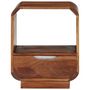 Voir la diapositive 4 : VIDAXL Table de chevet avec tiroir 2 pcs Bois massif 40x30x50 cm