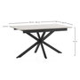 Voir la diapositive 6 : VS VENTA-STOCK Table de salle à manger extensible Prato couleur chêne, 140-180 cm