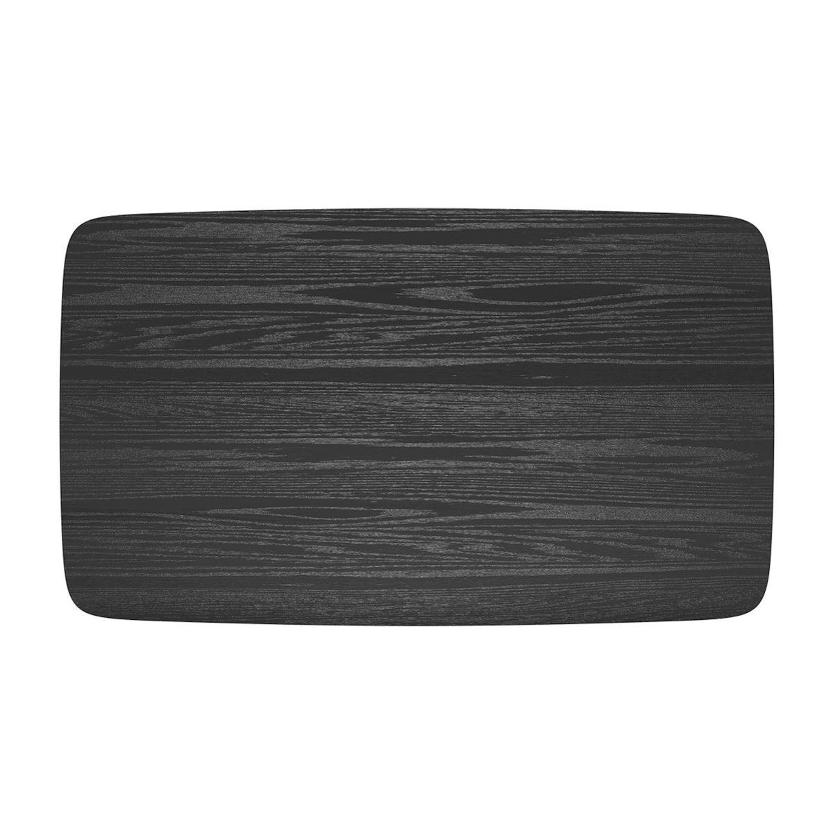 MAISON PAVANE Table rectangulaire 6 personnes en bois noir 150 cm-Oman